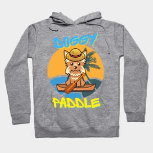 Cute Yorkshire doing the doggy paddle Hoodie